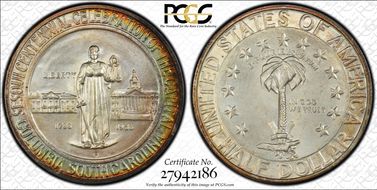 1936-D 50C Columbia MS68