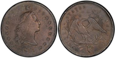 1795 $1 Flowing Hair, BB-23 N1