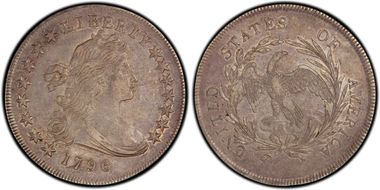 1796 $1 BB-63 AU53
