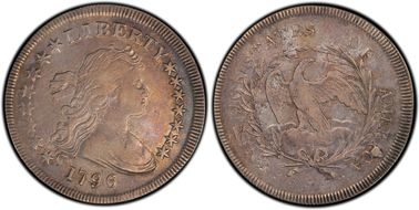1796 $1 BB-65 VF30