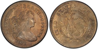 1797 $1 BB-73 AU58