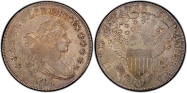 1798 $1 BB-125 AU55
