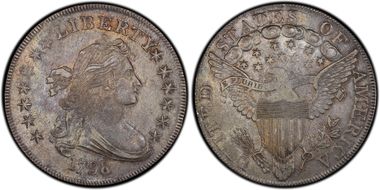 1798 $1 BB-125 AU55