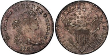 1798 $1 BB-108, 10 Arrows MS61