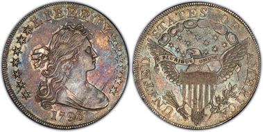 1798 $1 BB-122 AU55