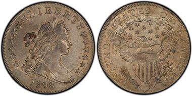 1798 $1 BB-122 AU55