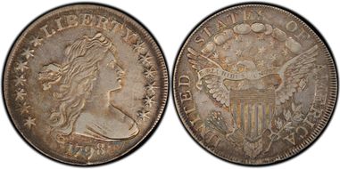 1798 $1 BB-119 XF40