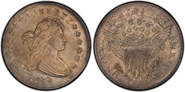 1799 $1 BB-167 AU58