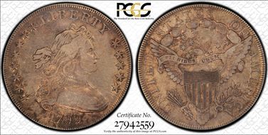 1799 $1 BB-159, Stars 8x5 VF30
