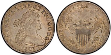 1803 $1 Small 3, BB-251 XF40