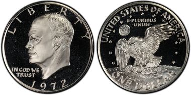 1972-S $1 Silver DDO FS-101 PR67DCAM