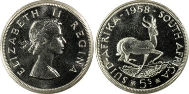 1958 5 Shil PR66