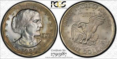 1980-D SBA$1 MS65