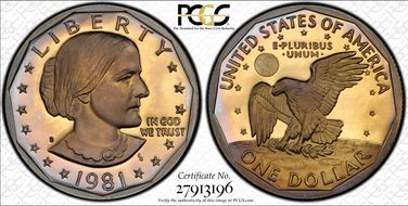 1981-S SBA$1 Type 1 PR68DCAM