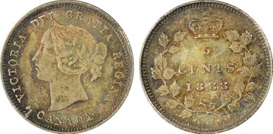 1888 5C AU58