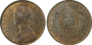 1865 1C MS63BN