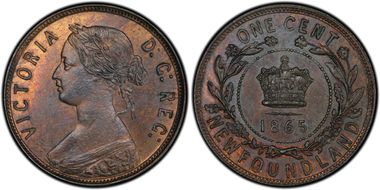 1865 1C MS63BN