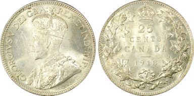1918 25C MS63