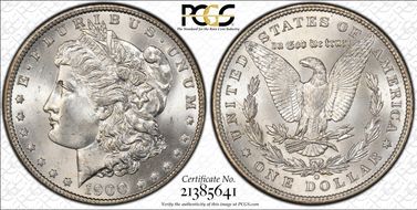 1900-O $1 VAM 15, Doubled Stars MS66