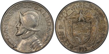 1933 1/4 B KM-11.1 Ag XF45