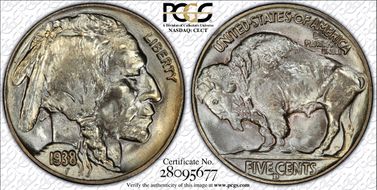 1938-D 5C Buffalo MS67