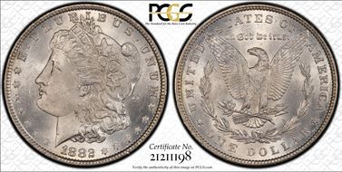 1882 $1 MS66