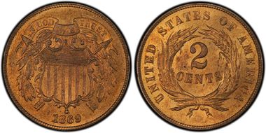 1869 2C MS65RD