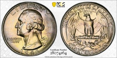 1946 25C MS67+