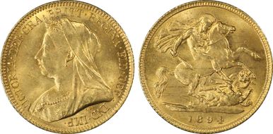 1894 1/2 Sov S-3878 MS64