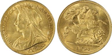 1897 1/2 Sov S-3878 MS64