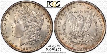 1888-O $1 VAM 17 Oval O MS62