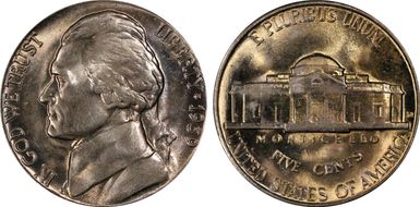 1939-D 5C Reverse of 1940 MS66