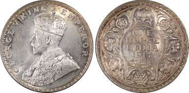 1917(B) Rupee SW-8.39 Prid-223 MS64