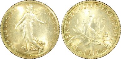 1917 1 Fr Gad-467 F-217 MS66