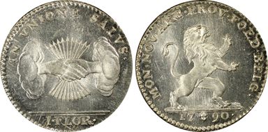 1790 Florin KM-48  Ag MS65