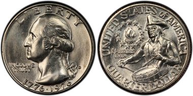 1976-D 25C Clad MS68