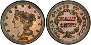 1856 1/2C J-177 PR64