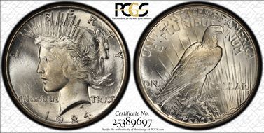 1924-S $1 MS64+