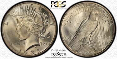 1935 $1 MS66