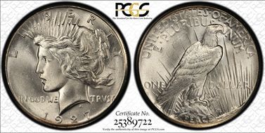 1927 $1 MS64+