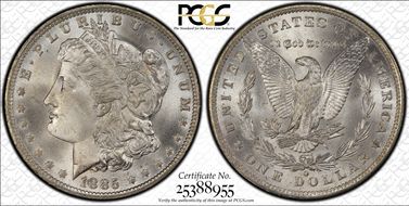 1885-O $1 MS67+