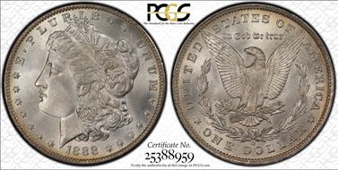 1888-O $1 MS66