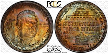 1946 50C Booker T. Washington MS66