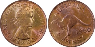 1960 Y. (p) 1D MS64RB