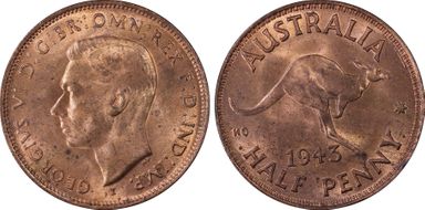1943-I 1/2D MS63RD