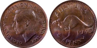 1943 Y. (p) 1D MS64BN