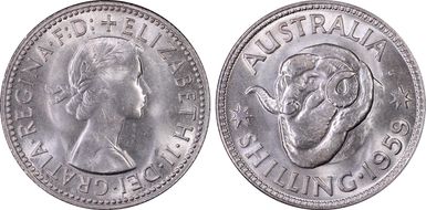 1959(m) Shil KM-59  Ag MS65