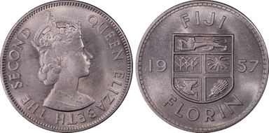 1957 Florin MS66