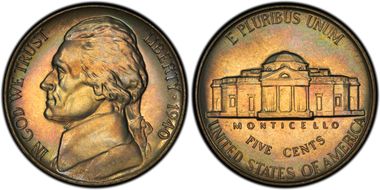 1942 5C Nickel PR67