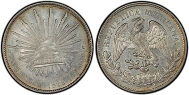 1899-Cn JQ Peso KM-409 AU55